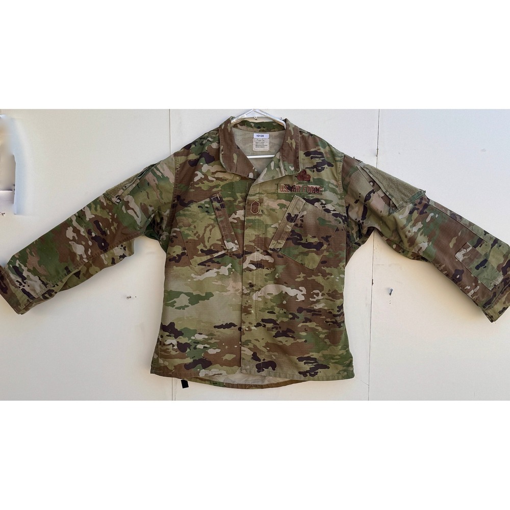 US Air Force OCP Uniform Coat Multicam Camo Field Jacket Large Long
